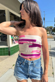 Pink + Purple Mod Long Scarf