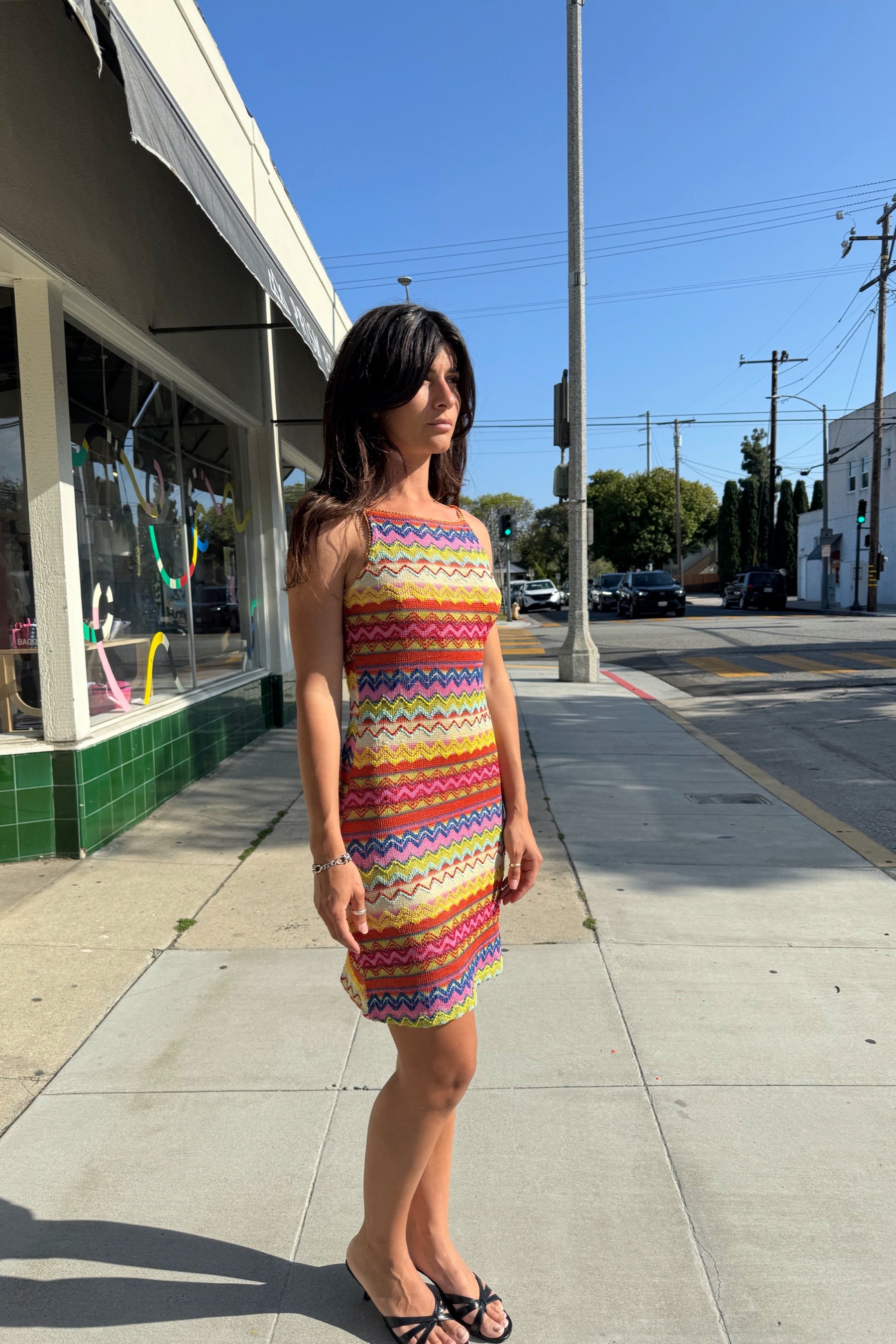 Rave City Zig Zag Dress