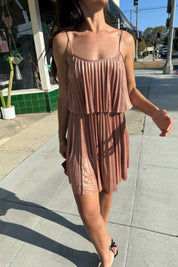 Bronze H Halston Dress
