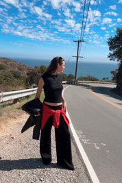 Black Button Lounge Pant