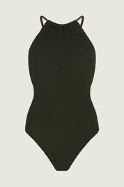 Metallic Khaki Portia One Piece