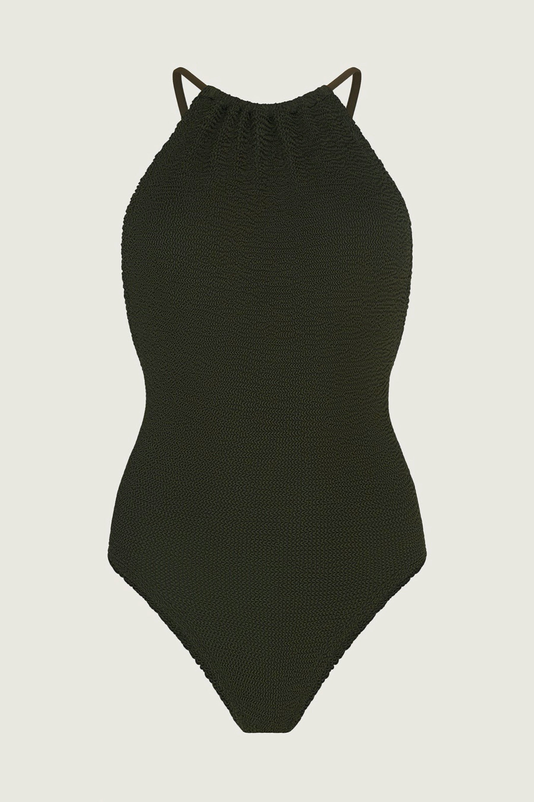 Metallic Khaki Portia One Piece