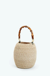 Cream Bamboo Pot De Miel Bag