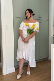 White Florence Dress