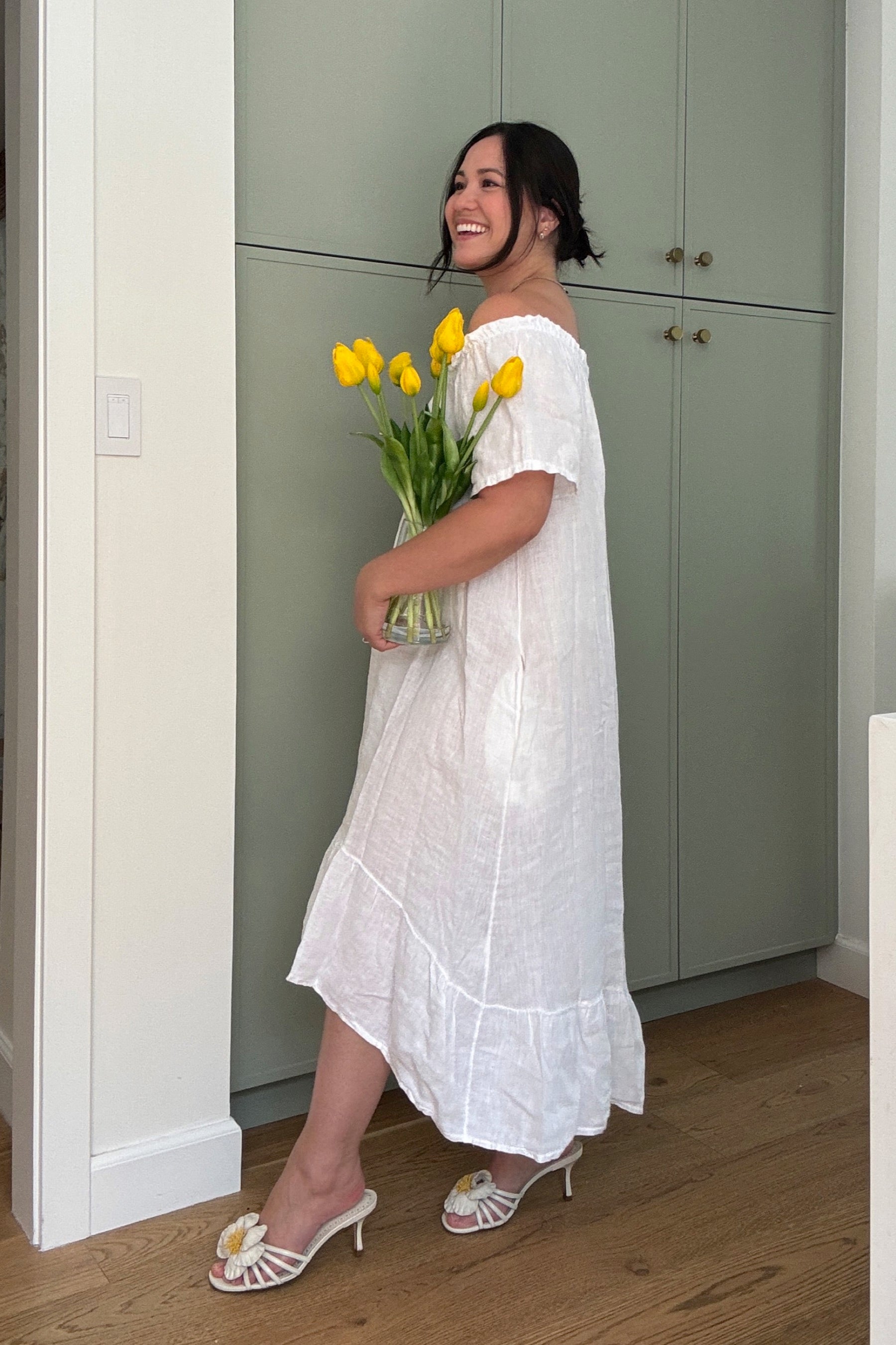 White Florence Dress
