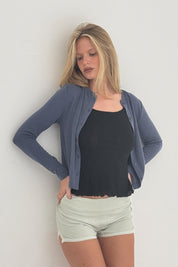 Foggy Navy Lounge Cardigan