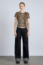 Leopard Marnie Pointelle Tee