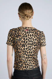 Leopard Marnie Pointelle Tee