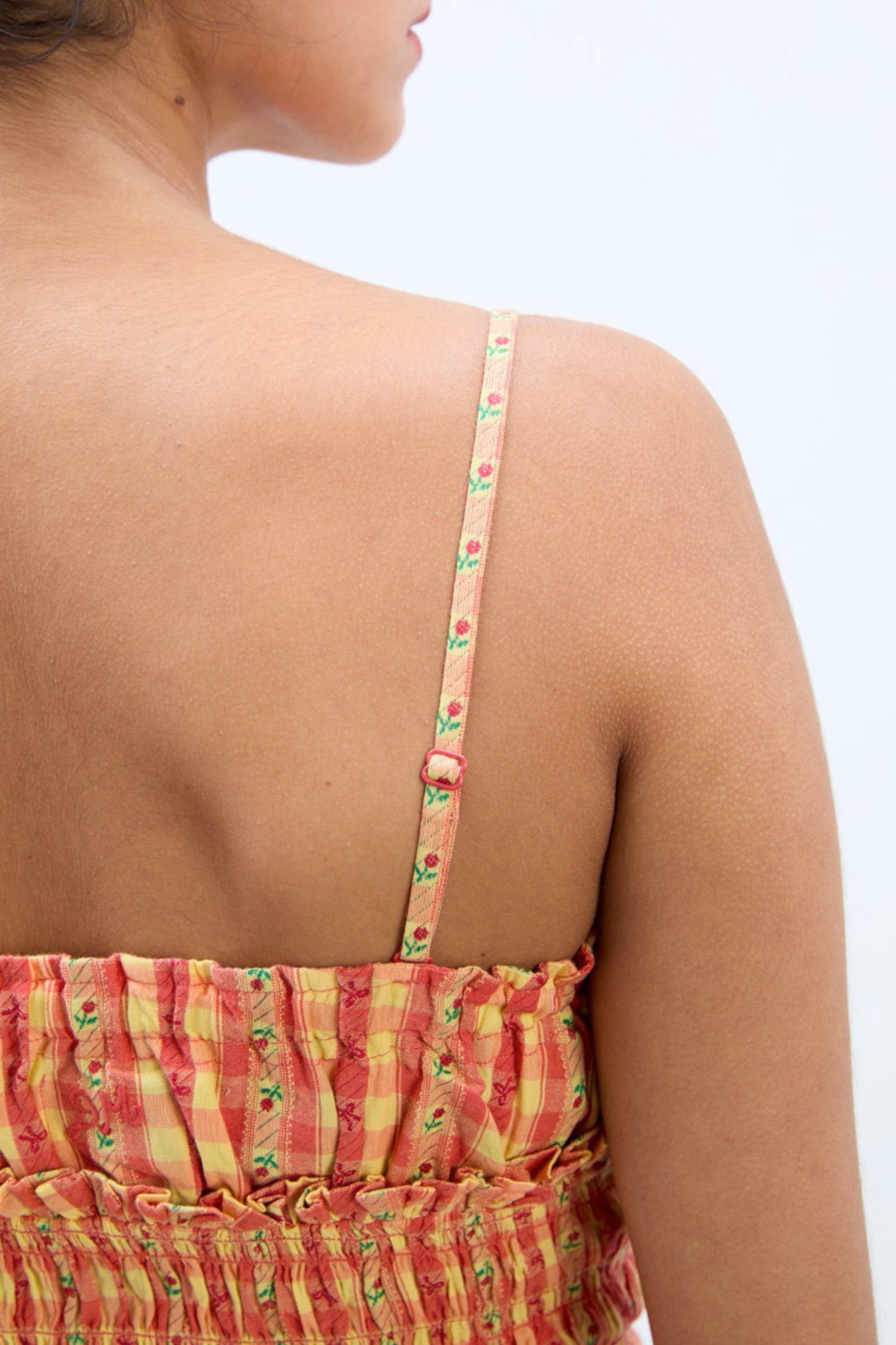 Orange Gingham Nola Cami