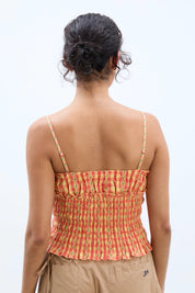 Orange Gingham Nola Cami