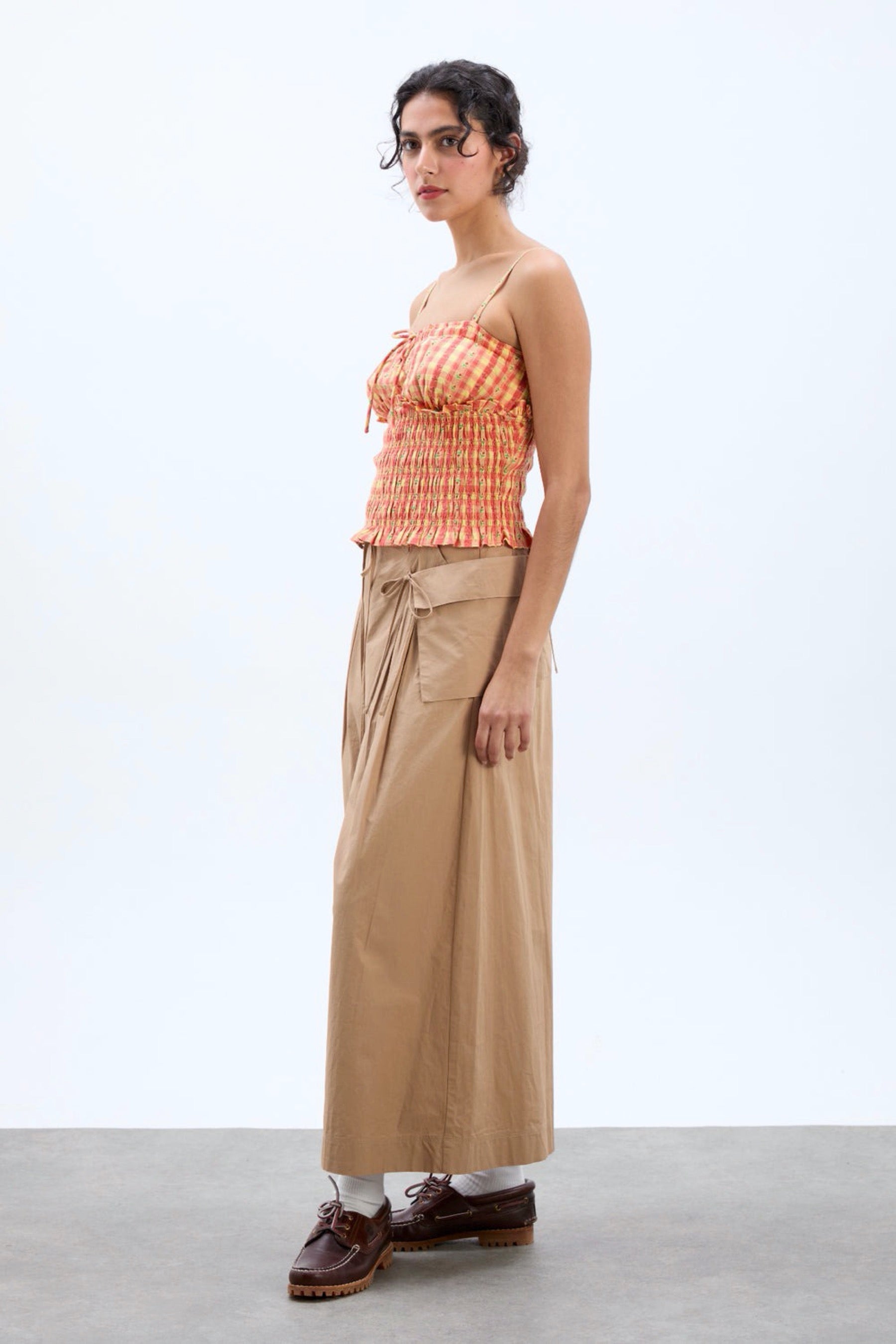 Orange Gingham Nola Cami