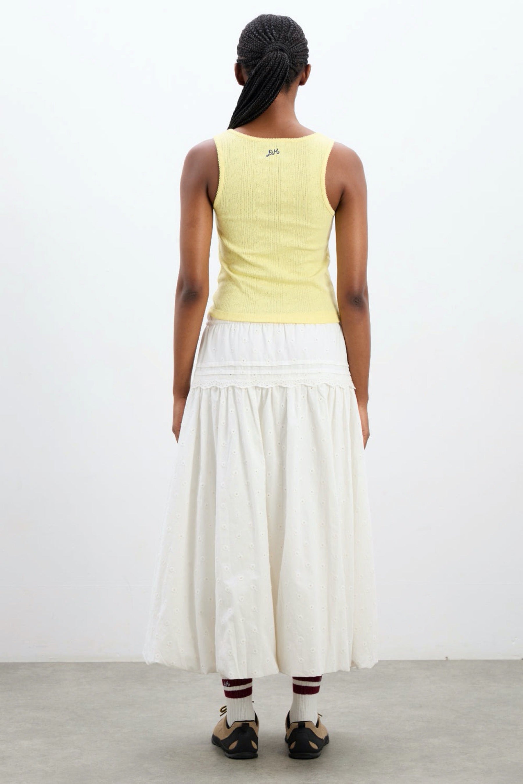 Yellow Salome Pointelle Cami