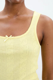 Yellow Salome Pointelle Cami