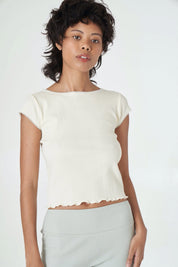 Butter Ribbed Tee