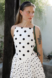 Polka Dot Misty Mini Dresss