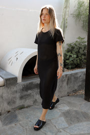 Black Mesh Sydney Dress