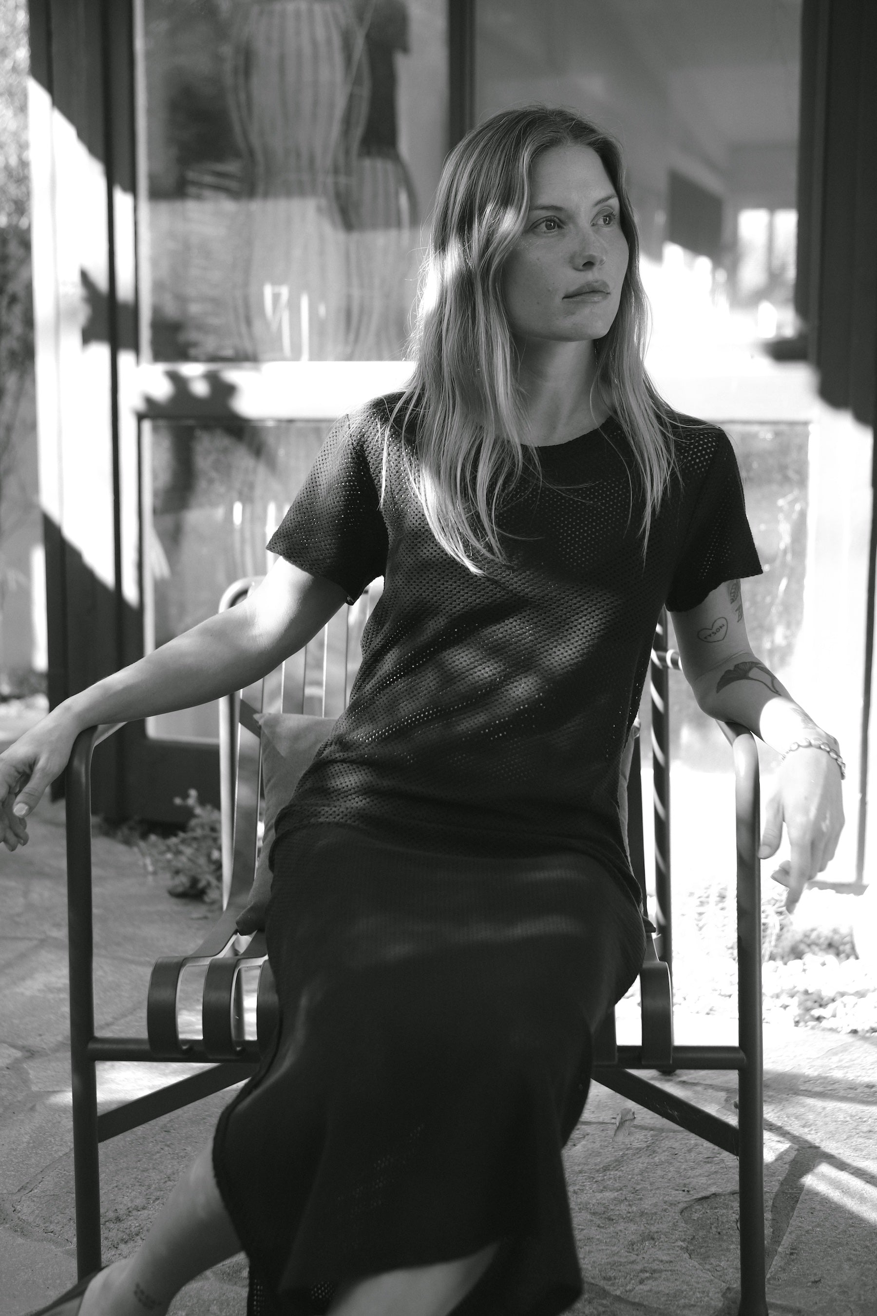 Black Mesh Sydney Dress