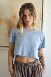 Rain Washed Lorel Super Cropped Tee