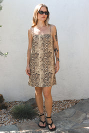 Snakeskin Nettle Mini Dress