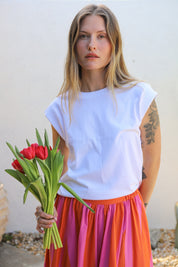White Camino Jersey Top
