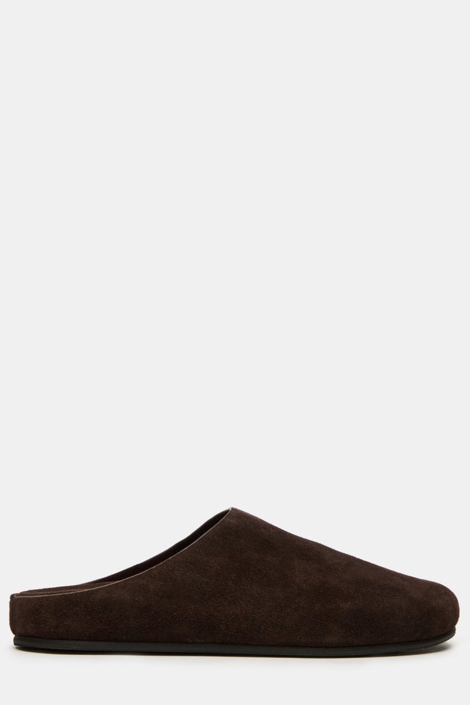 Brown Suede Fern Mule