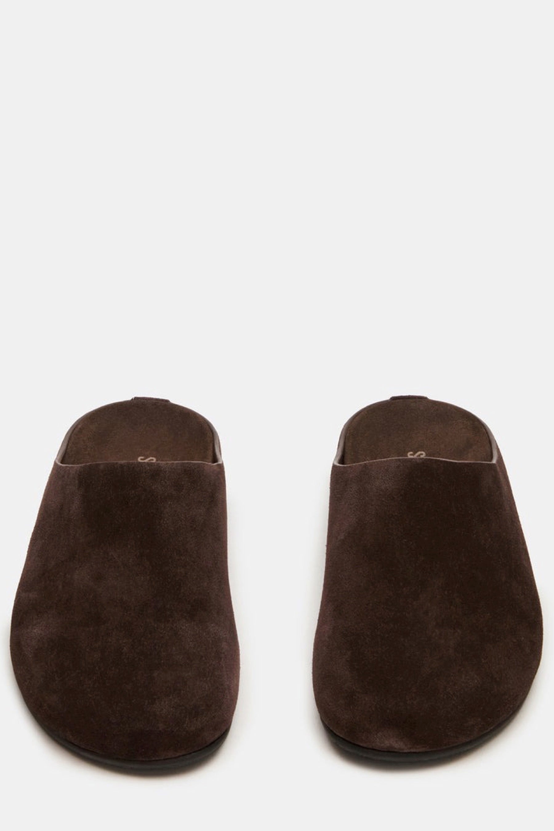 Brown Suede Fern Mule