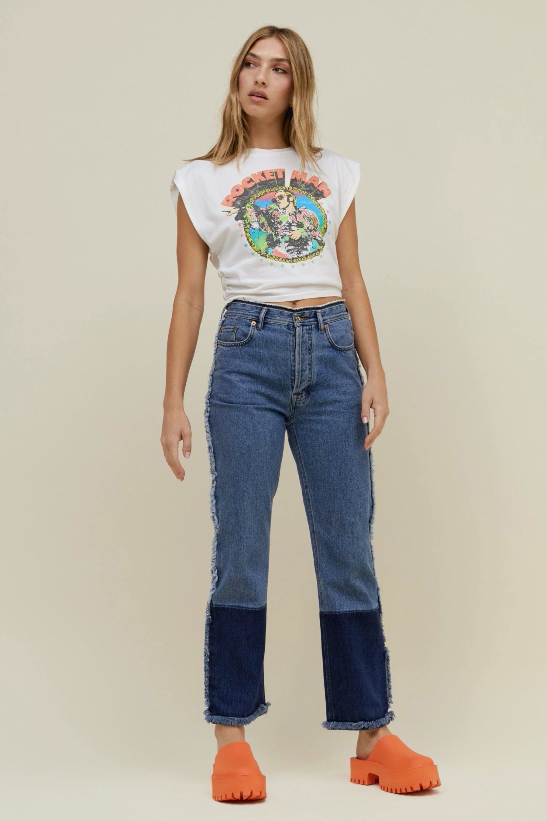 Elton John Rocket Man '72 Banded Tee