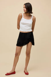 Bleach White Solid 90s Tank