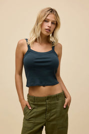 Vintage Black Solid 90s Tank