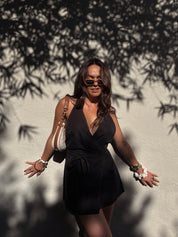 Black Skye Halter Dress