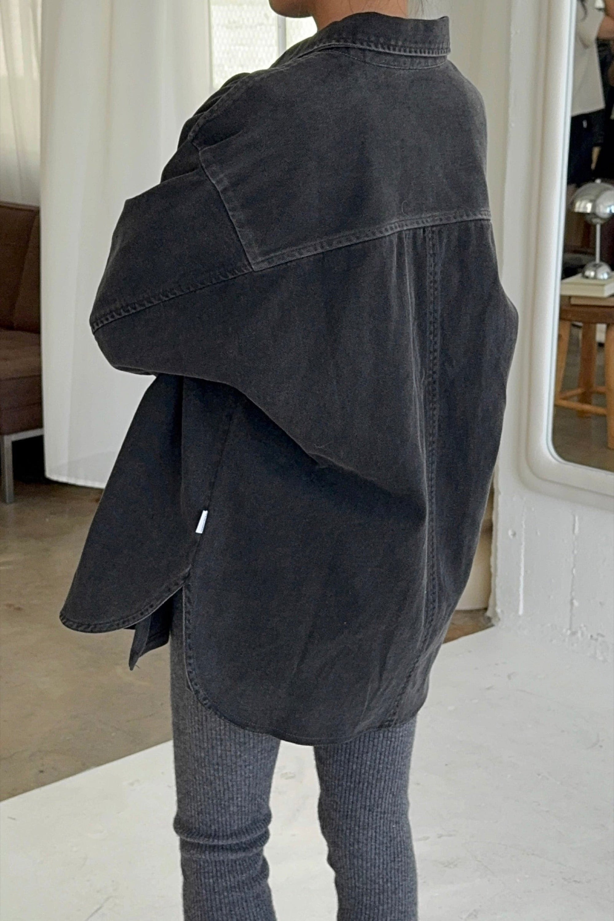 Black Denim Theo Jacket