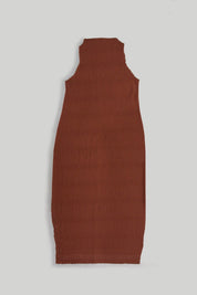 Brown Wave Tank Dress