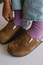 Brown Marshmallow Harbor Mule