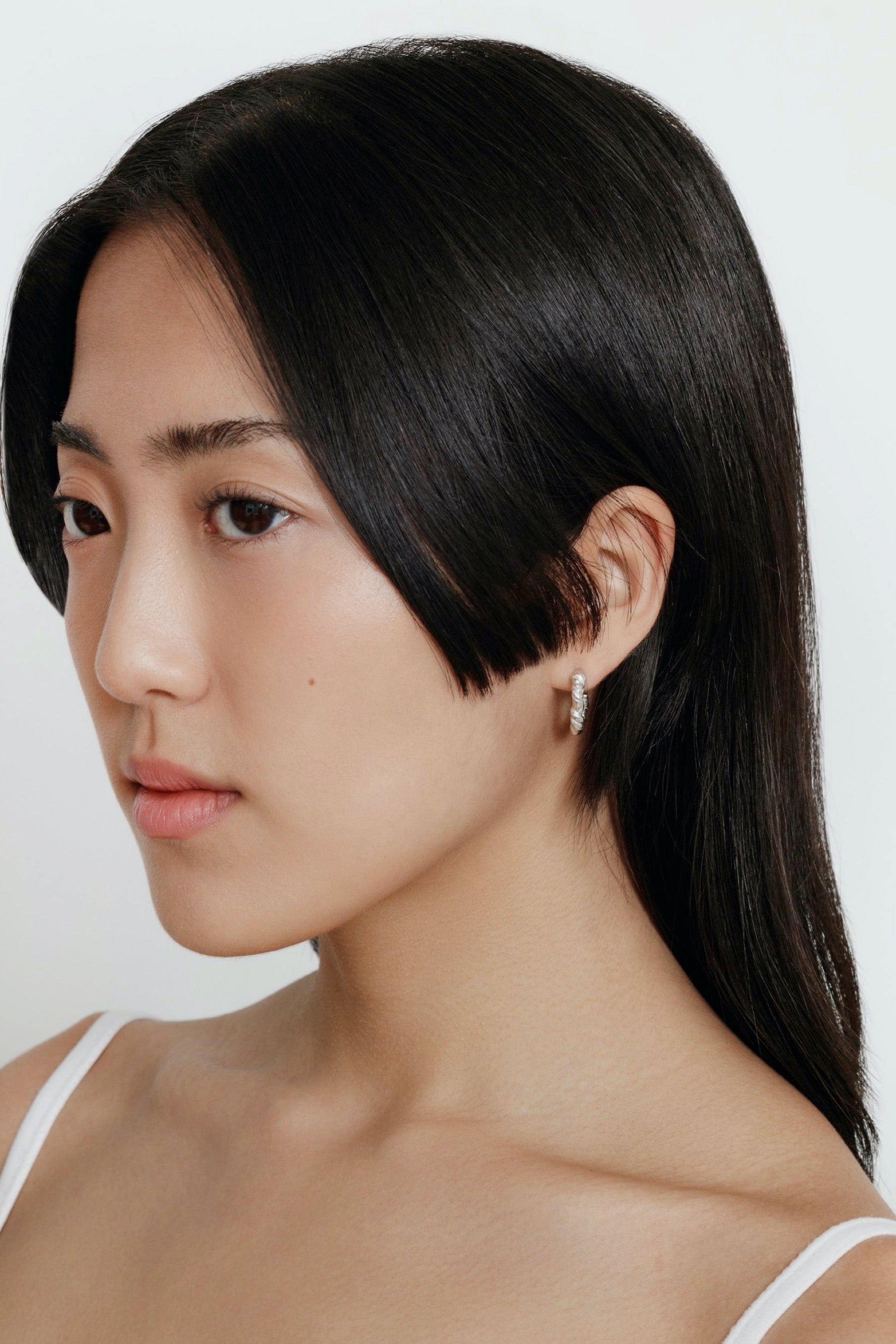 Silver Camille Hoops