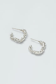 Silver Camille Hoops