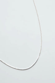 Silver Box Chain Necklace
