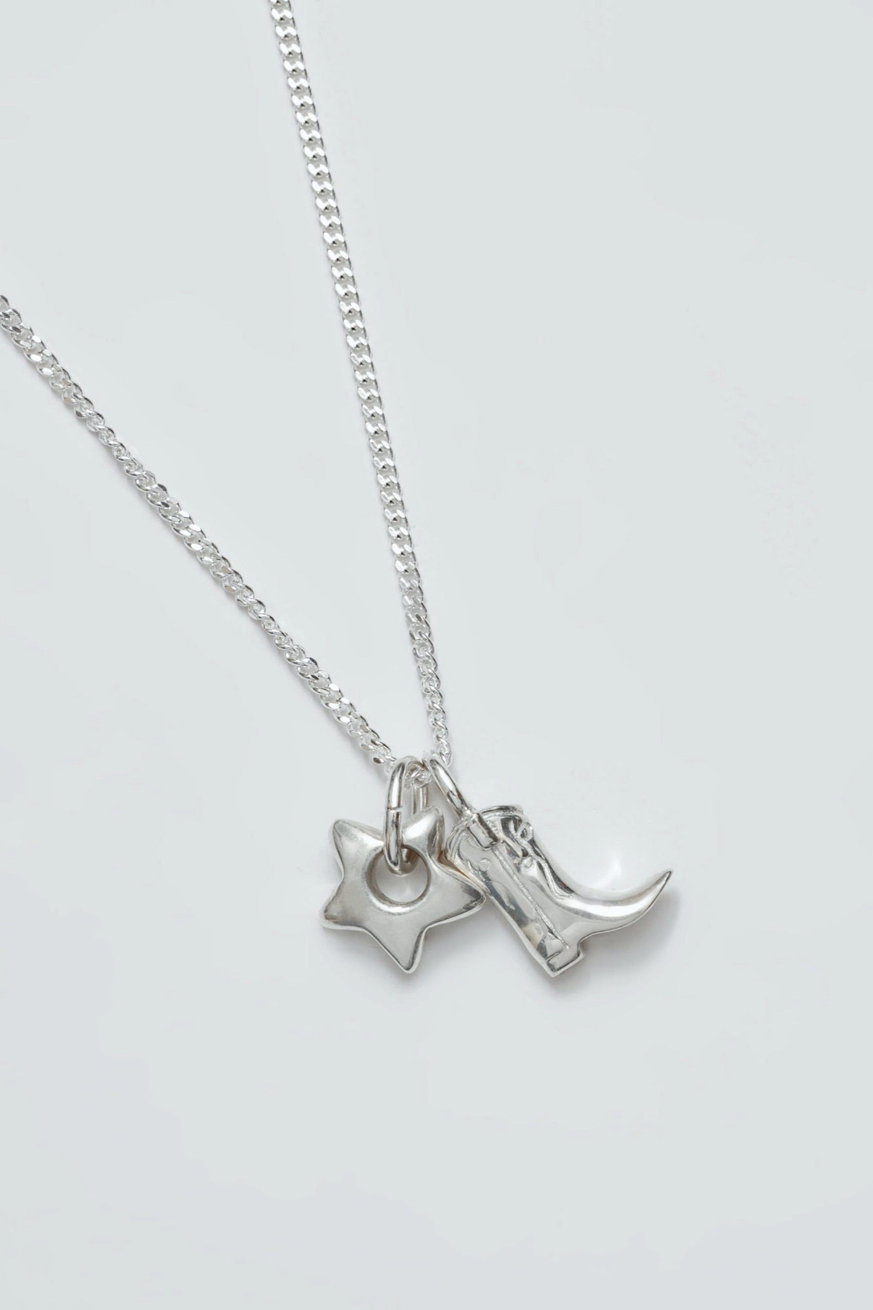Gold Cowboy Boot + Star Necklace