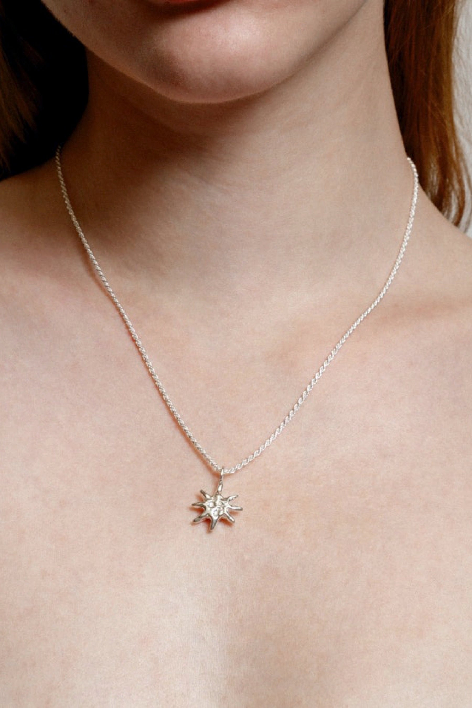 Silver Solar Necklace
