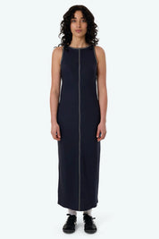 Peacoat Contour Slip Dress