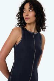 Peacoat Contour Slip Dress