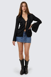 Black Lost In The Light Top