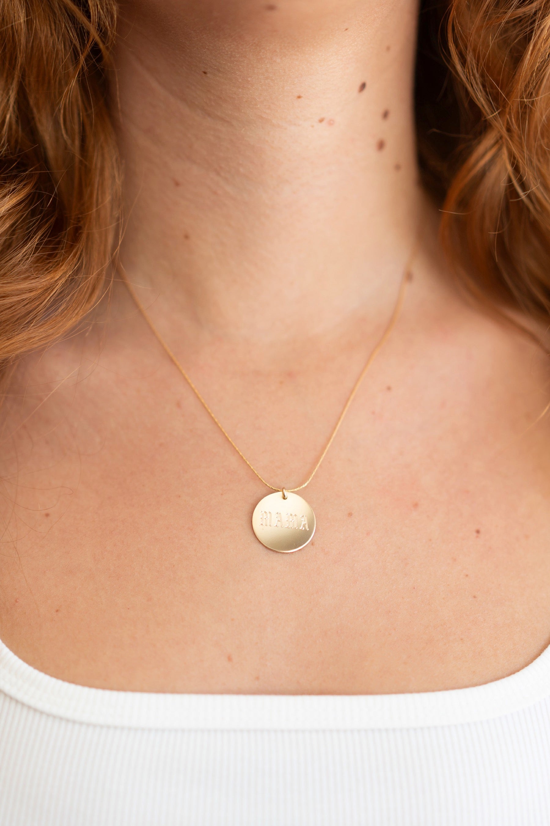 Gold Coin Mama Necklace