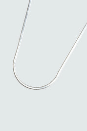 Silver Thin Herringbone Chain