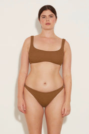 Metallic Cocoa Xandra Bikini