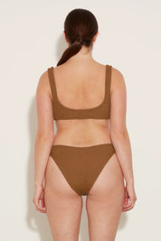 Metallic Cocoa Xandra Bikini