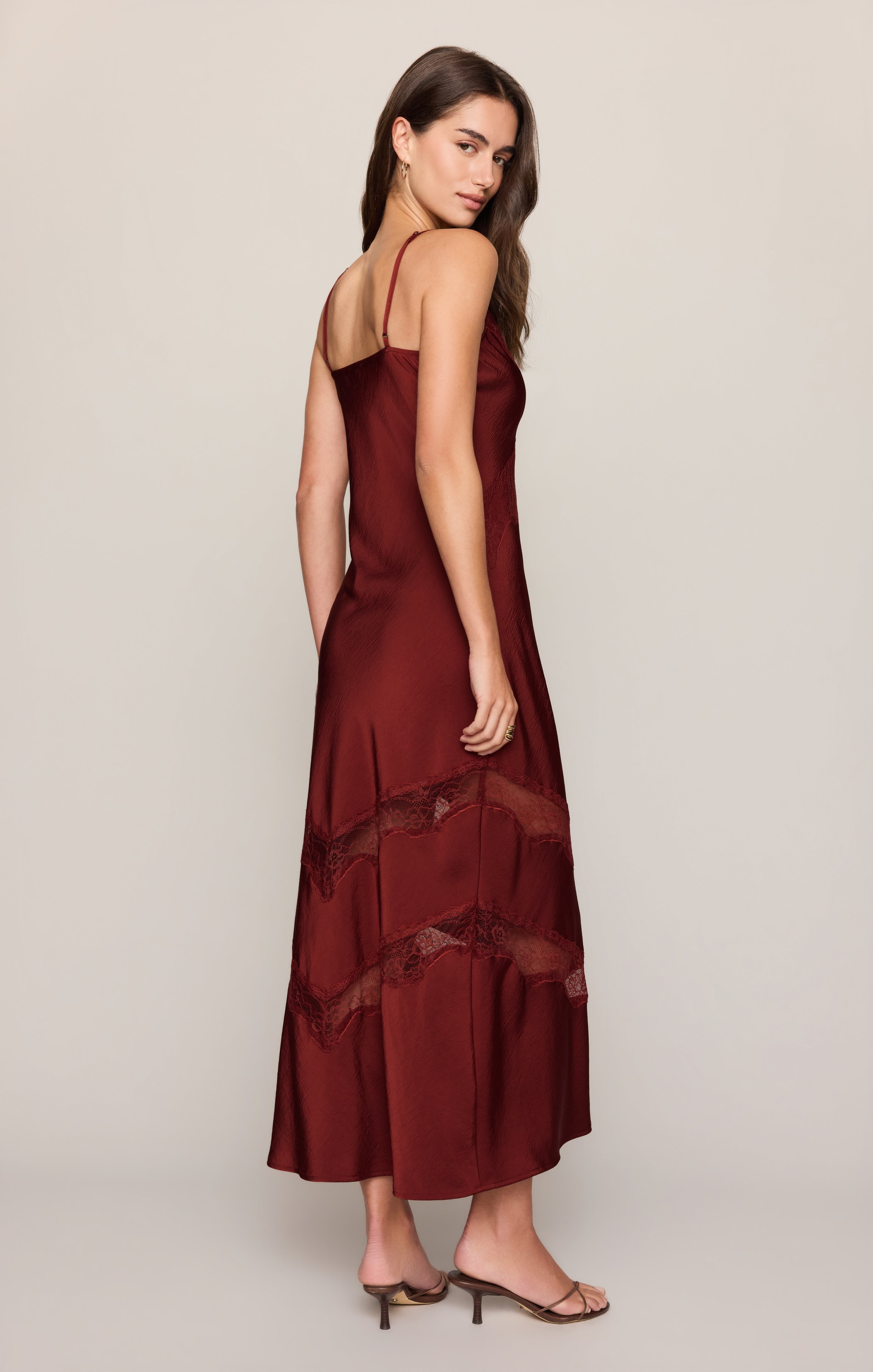 Rouge Bruna Lace Midi Dress