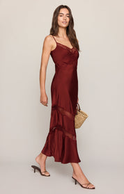 Rouge Bruna Lace Midi Dress