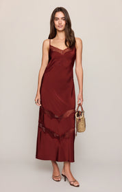 Rouge Bruna Lace Midi Dress