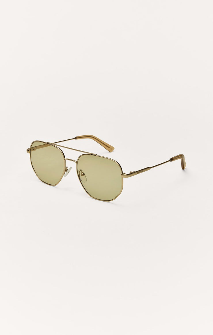 Satin Gold Highway Sunglasses