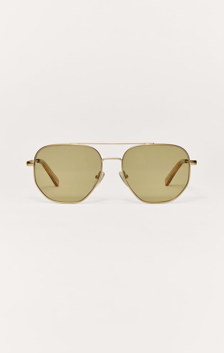 Satin Gold Highway Sunglasses